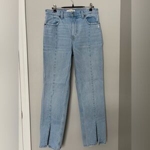 Abercrombie & Fitch The ‘90s Straight Ultra High Rise Jeans | Front seam | 29/8s